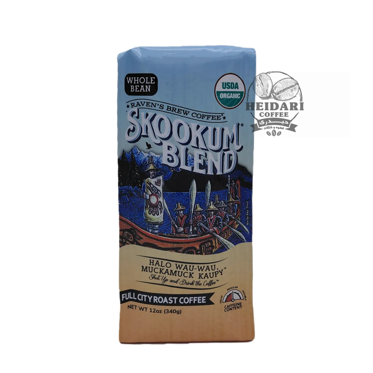 دانه قهوه اسکوکوم راونز برو |Skookum Blend| _ بسته 340 گرمی 3 دانه قهوه اسکوکوم راونز برو |Skookum Blend| _ بسته 340 گرمی