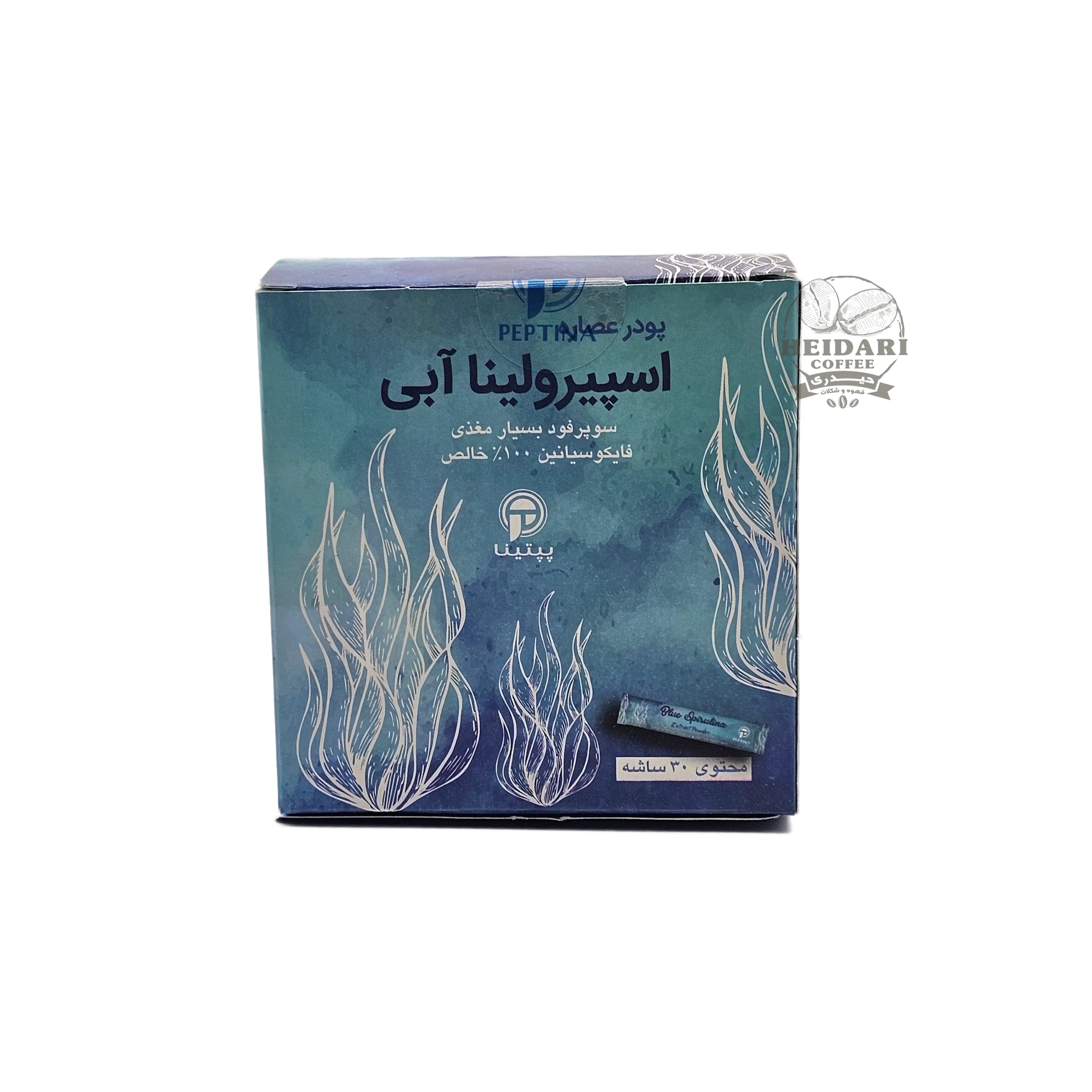 پودر اسپیرولینا آبی پپتینا |Peptina| _ تعداد 30 عدد 3 پودر (30 عددی) اسپیرولینا آبی پپتینا