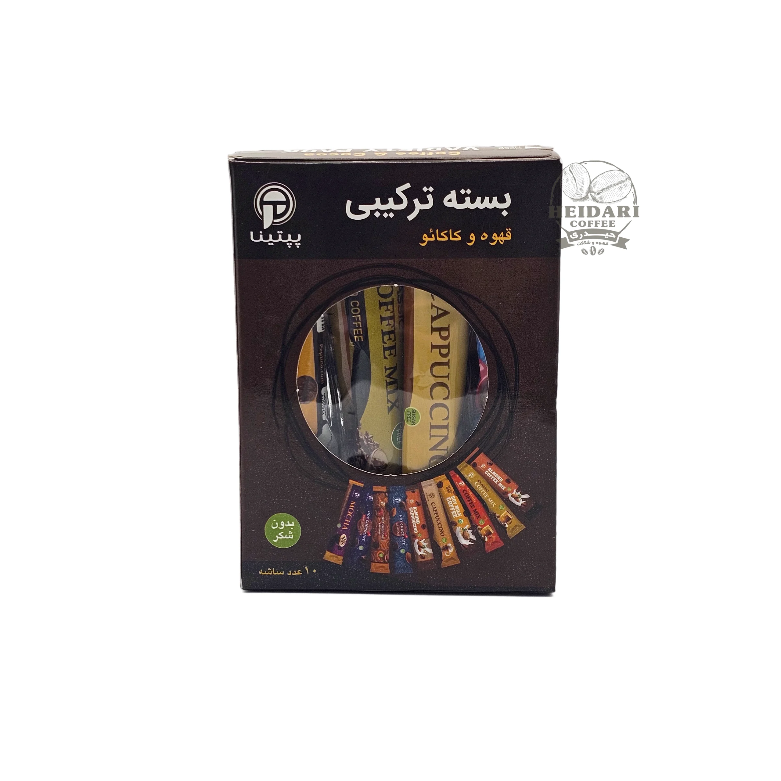 بسته ترکیبی قهوه و کاکائو پپتینا |Peptina| _ تعداد 10عدد 3 بسته ترکیبی (10عددی) قهوه و کاکائو پپتینا