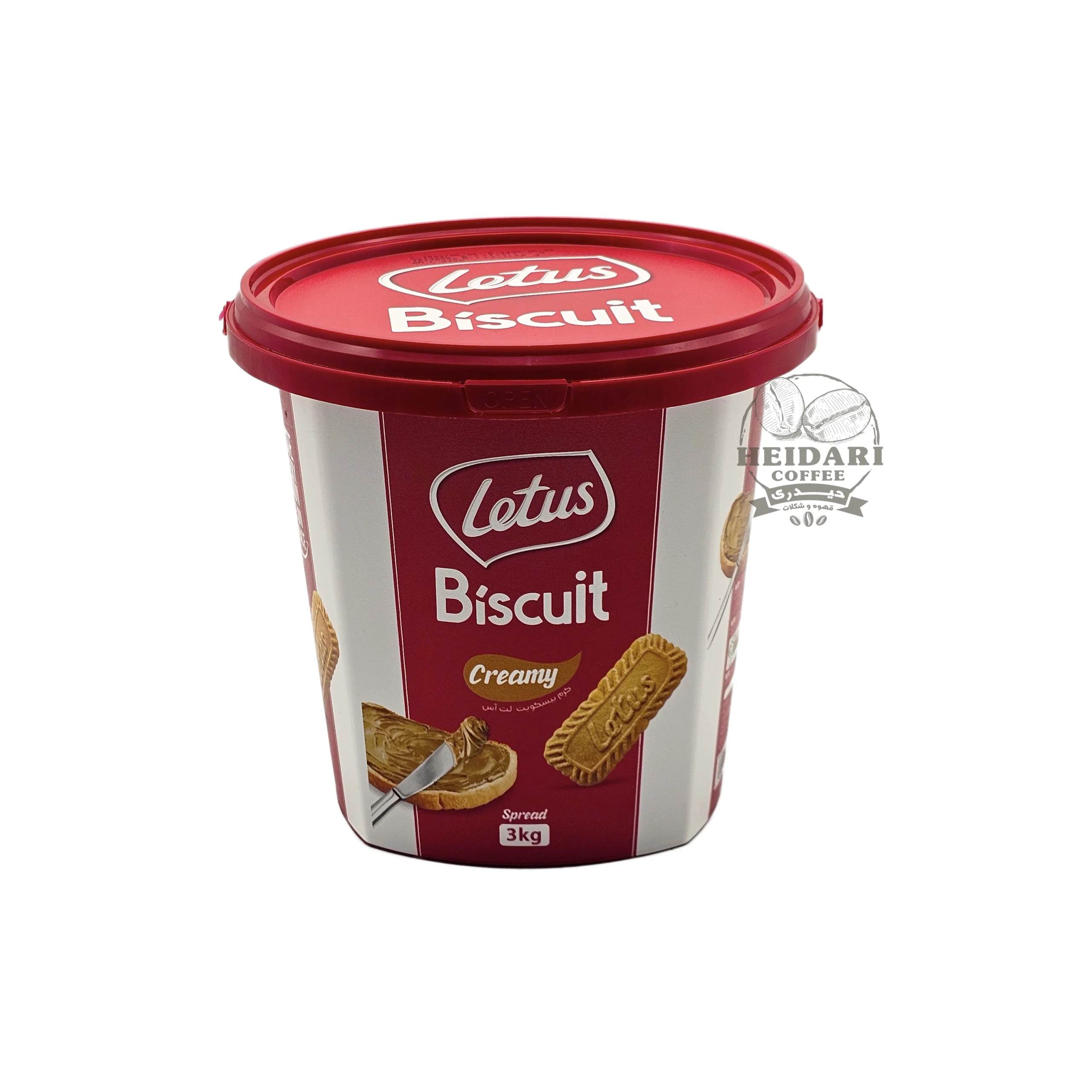 کرم بیسکوییت لوتوس |Biscuit| شرکتی 3 کرم (3کیلویی) بیسکوییت لوتوس