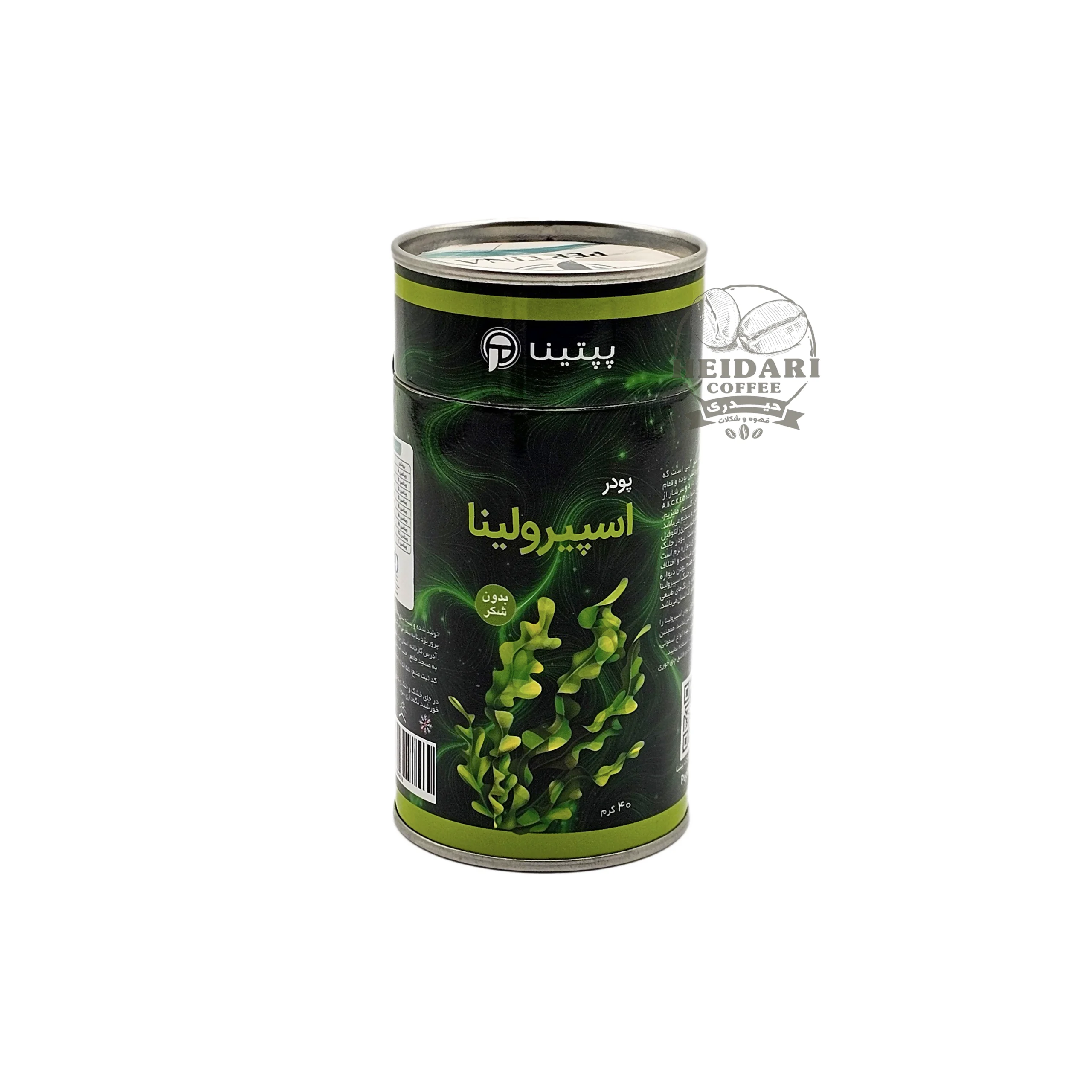 پودر (بدون شکر) اسپیرولینا پپتینا 40 گرمی