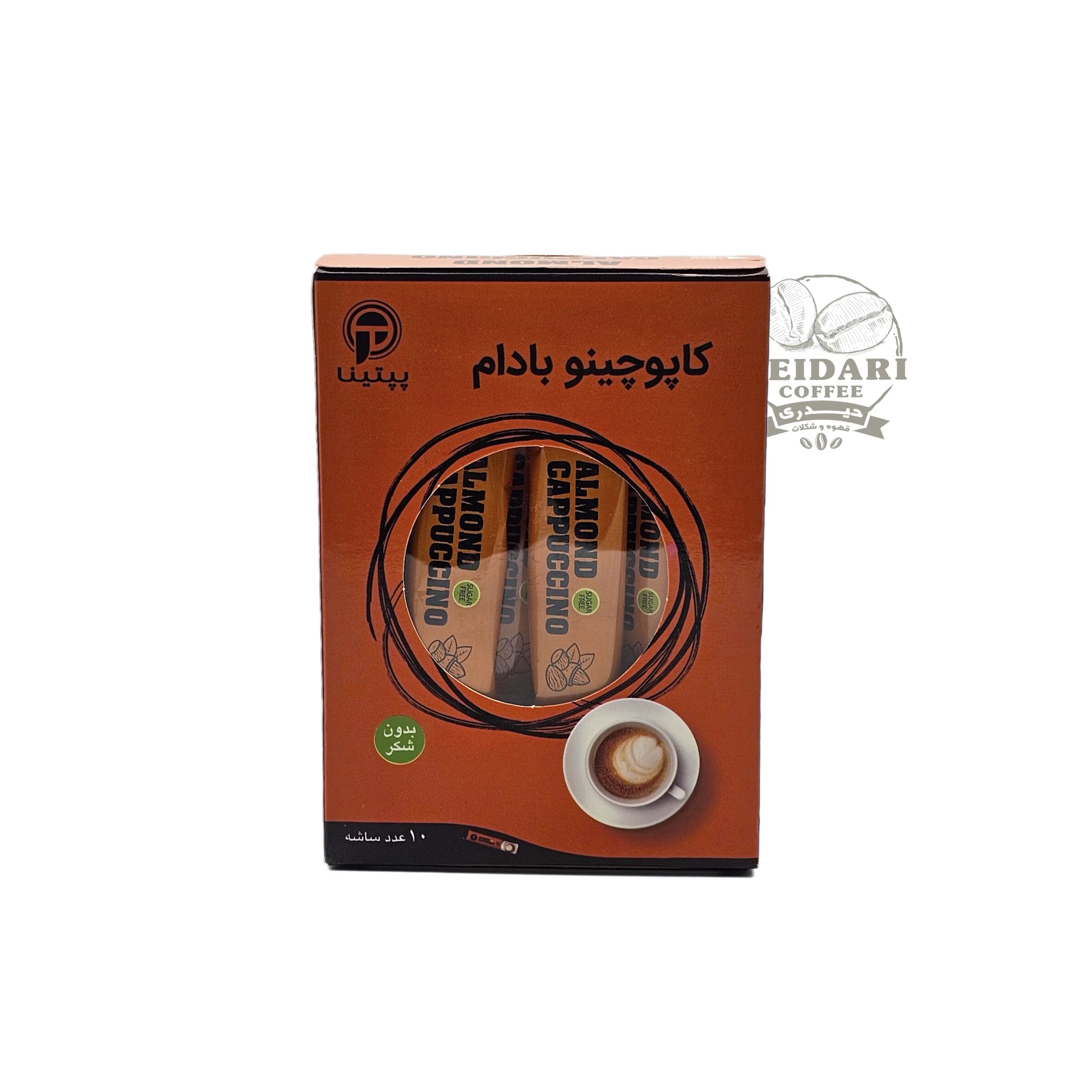 کاپوچینو بادام بدون شکر پپتینا