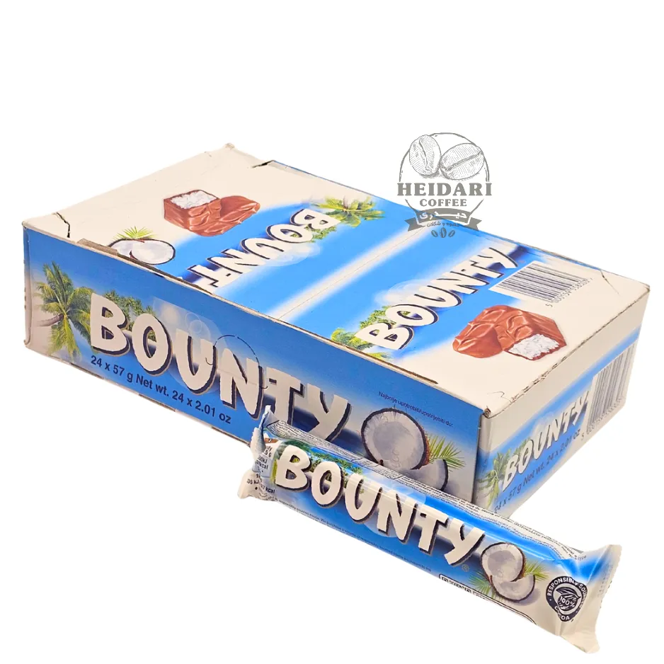 شکلات نارگیلی بونتی |Bounty Chocolate| _ بسته 24 عددی