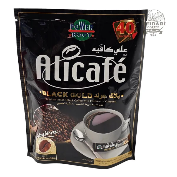 پودر قهوه علی کافه بلک گولد |AliCafe| _ تعداد 40 عدد | ساشه 2.5 گرمی 3 پودر قهوه علی کافه بلک گولد |AliCafe| _ تعداد 40 عدد | ساشه 2.5 گرمی