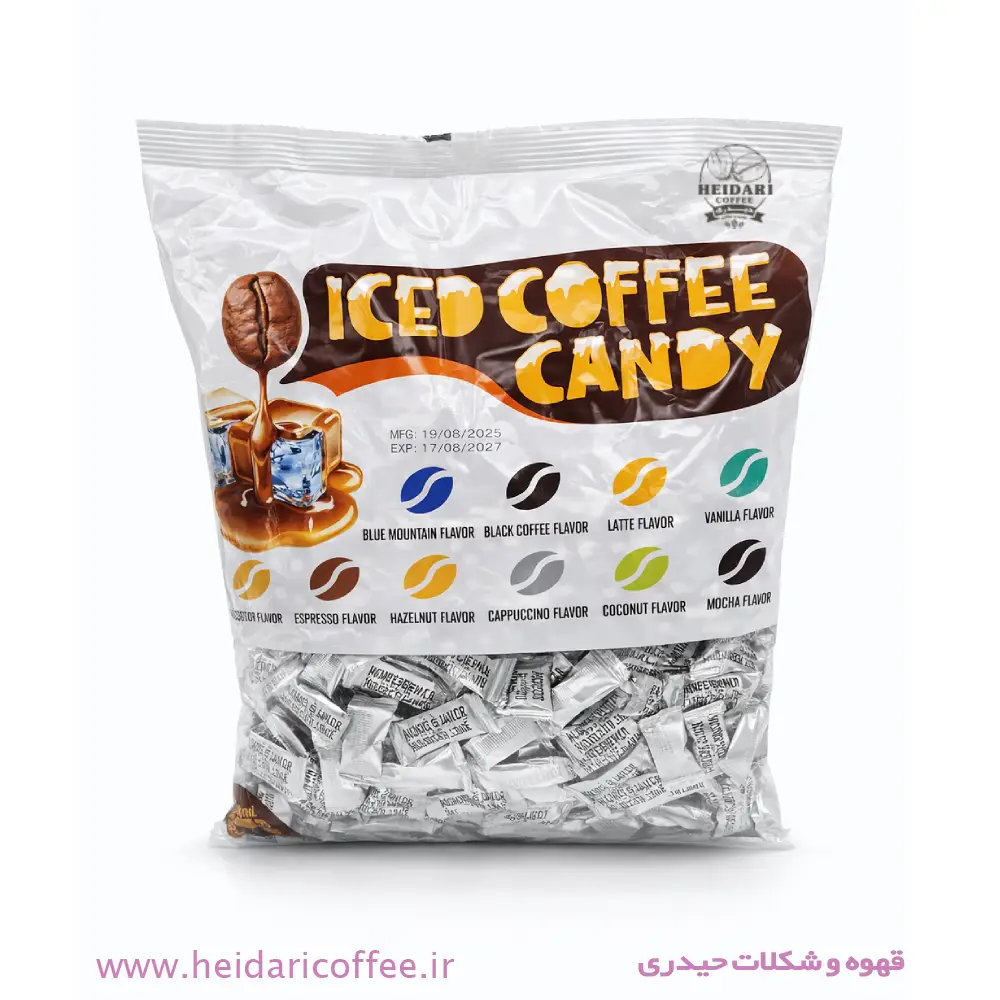 آبنبات قهوه آیسد کافی (Iced Coffee Candy) بسته یک کیلویی