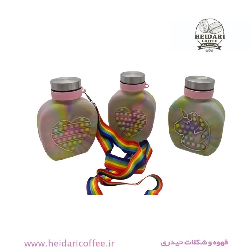 بطری آب سیلیکونی پاپیتی 3 بطری آب سیلیکونی پاپیتی