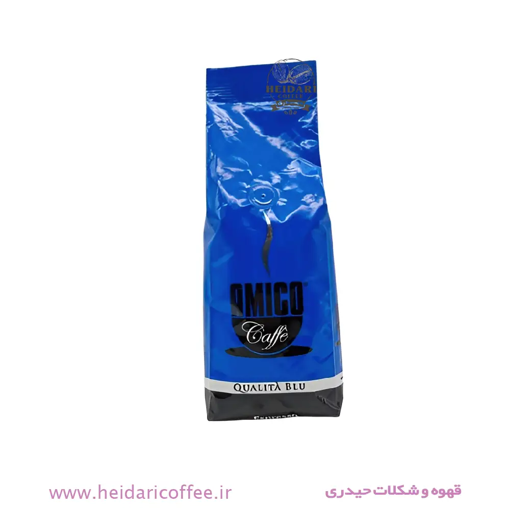 دانه قهوه آمیکو 250 گرمی (Amico Caffe) مدل کوالیتا بلو - Qualità Blu 3 دانه قهوه آمیکو (Amico Caffe) مدل کوالیتا بلو - Qualità Blu