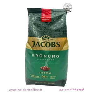 دانه قهوه جاکوبز (Jacobs) مدل Krönung Crema مقدار ۱ کیلوگرم