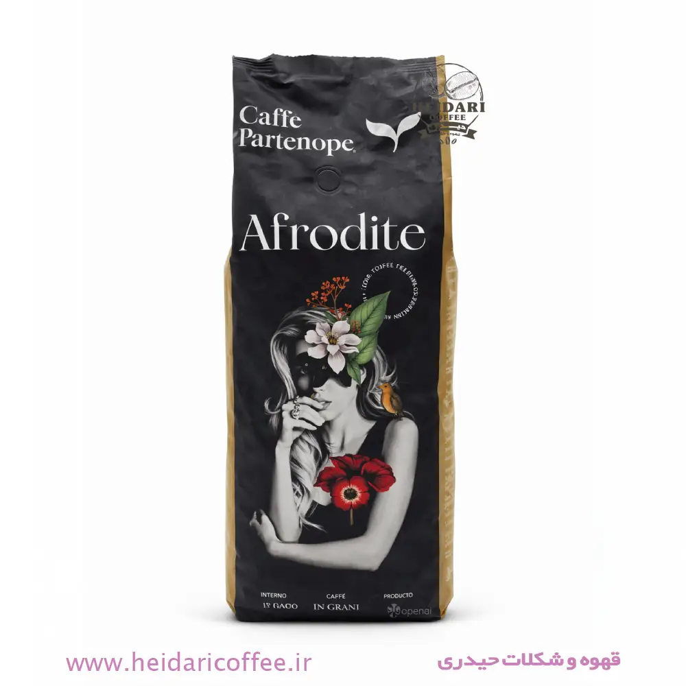 دانه قهوه پارتنوپه (Caffè Partenope) مدل Afrodite - وزن ۱ کیلوگرم