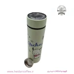 فلاسک دیجیتال دماسنج دار طرح کرومی ۶۰۰ سی سی