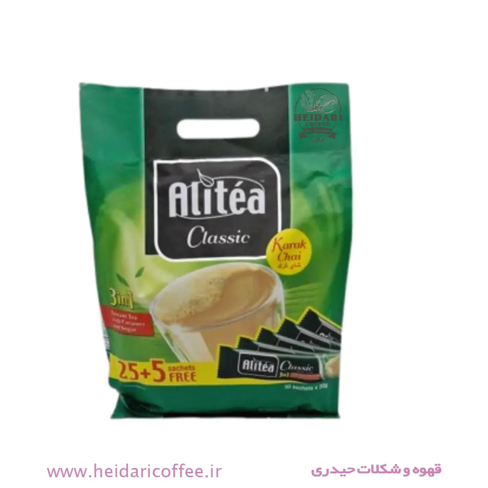 چای کرک علیتی (Alitea) مدل کلاسیک ۳ در ۱ - بسته ۳۰ عددی 3 چای کرک علیتی (Alitea) مدل کلاسیک ۳ در ۱ - بسته ۳۰ عددی