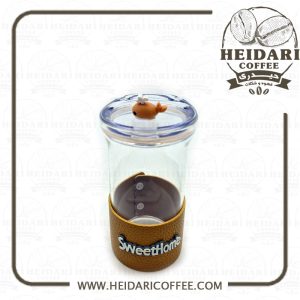 تراول ماگ شیشه ای SWEET HOME نی دار