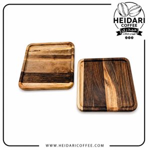 سینی سرو چوبی مربع 20 سانتی