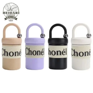 تراول ماگ دوجداره دسته دار مدل Chonel